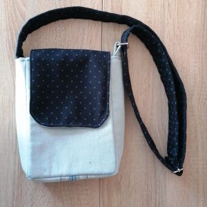 Sacoche jean clair rabat bleu foncé